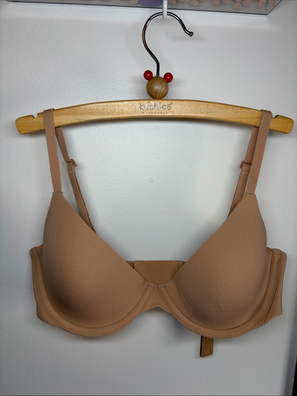 SKIMS Fits everybody plunge bra 34C ochre Sold Out neutral comfort fit